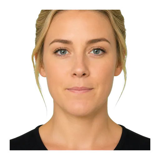 Close-up of an ASL signer using relaxed MM lips for normal or comfortable