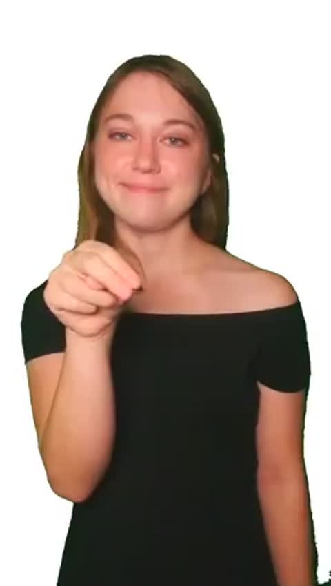 ASL handshape for letter N