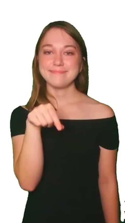 ASL handshape for letter Q